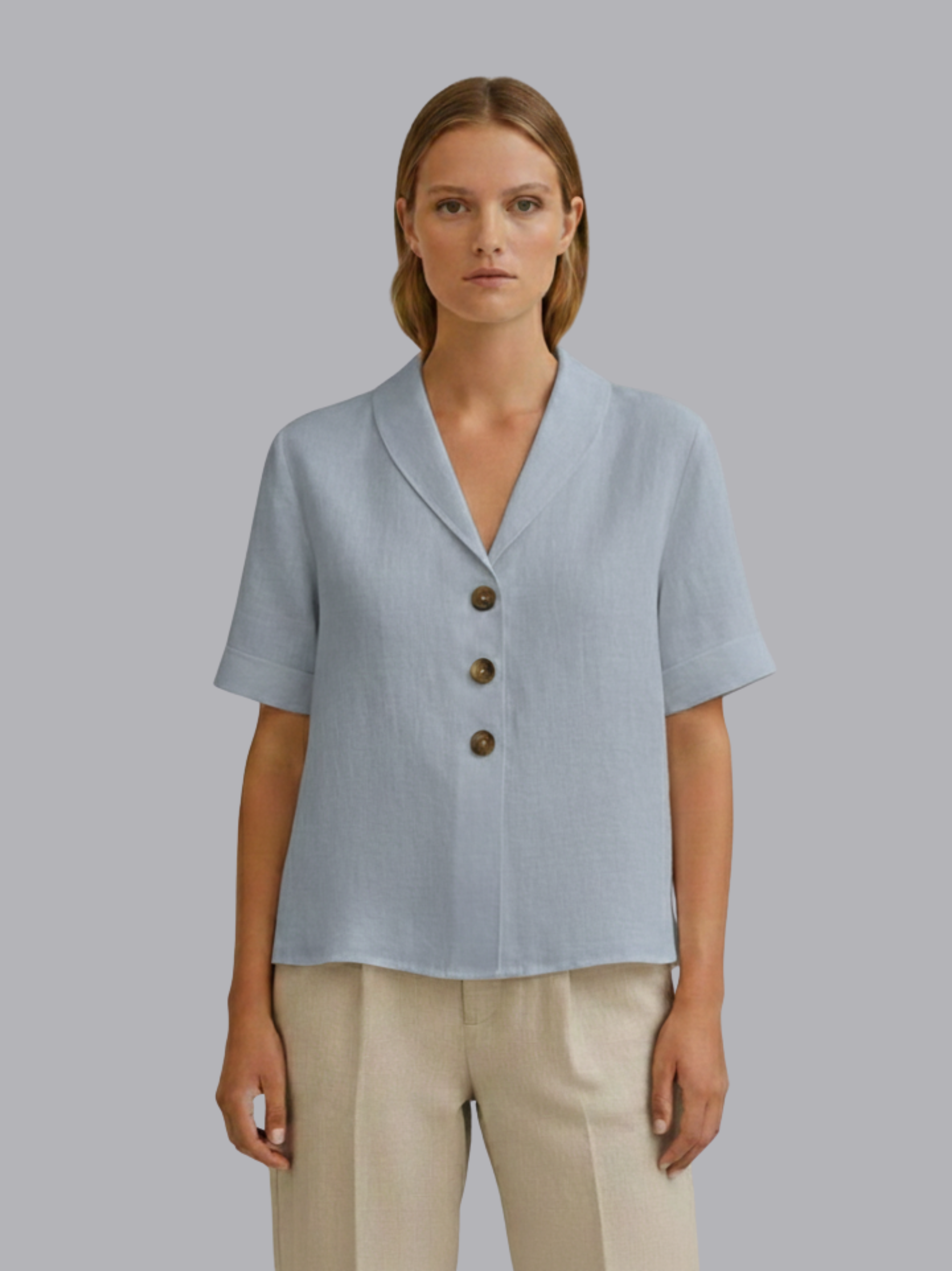 Chic Solid Blouse