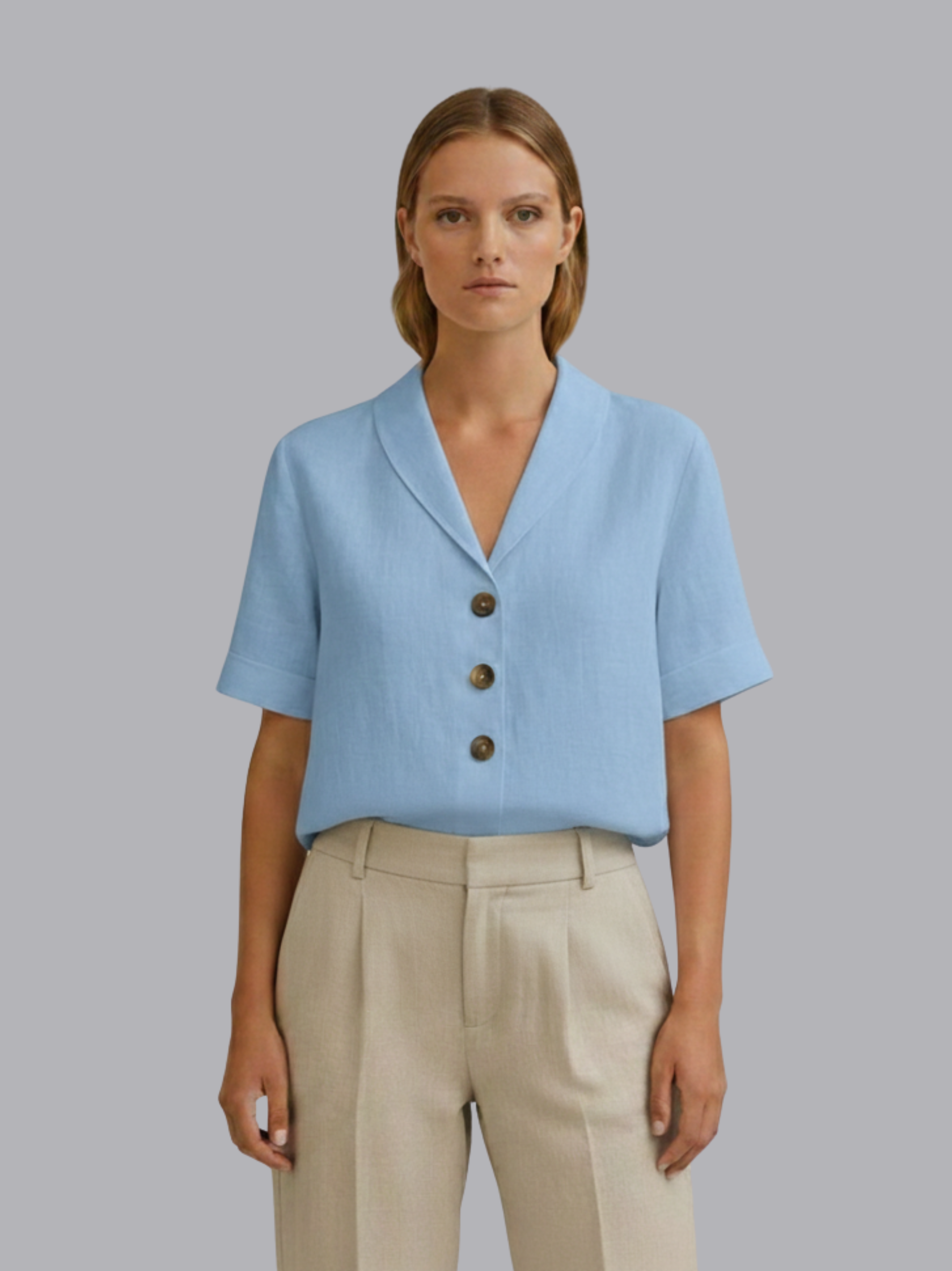 Chic Solid Blouse