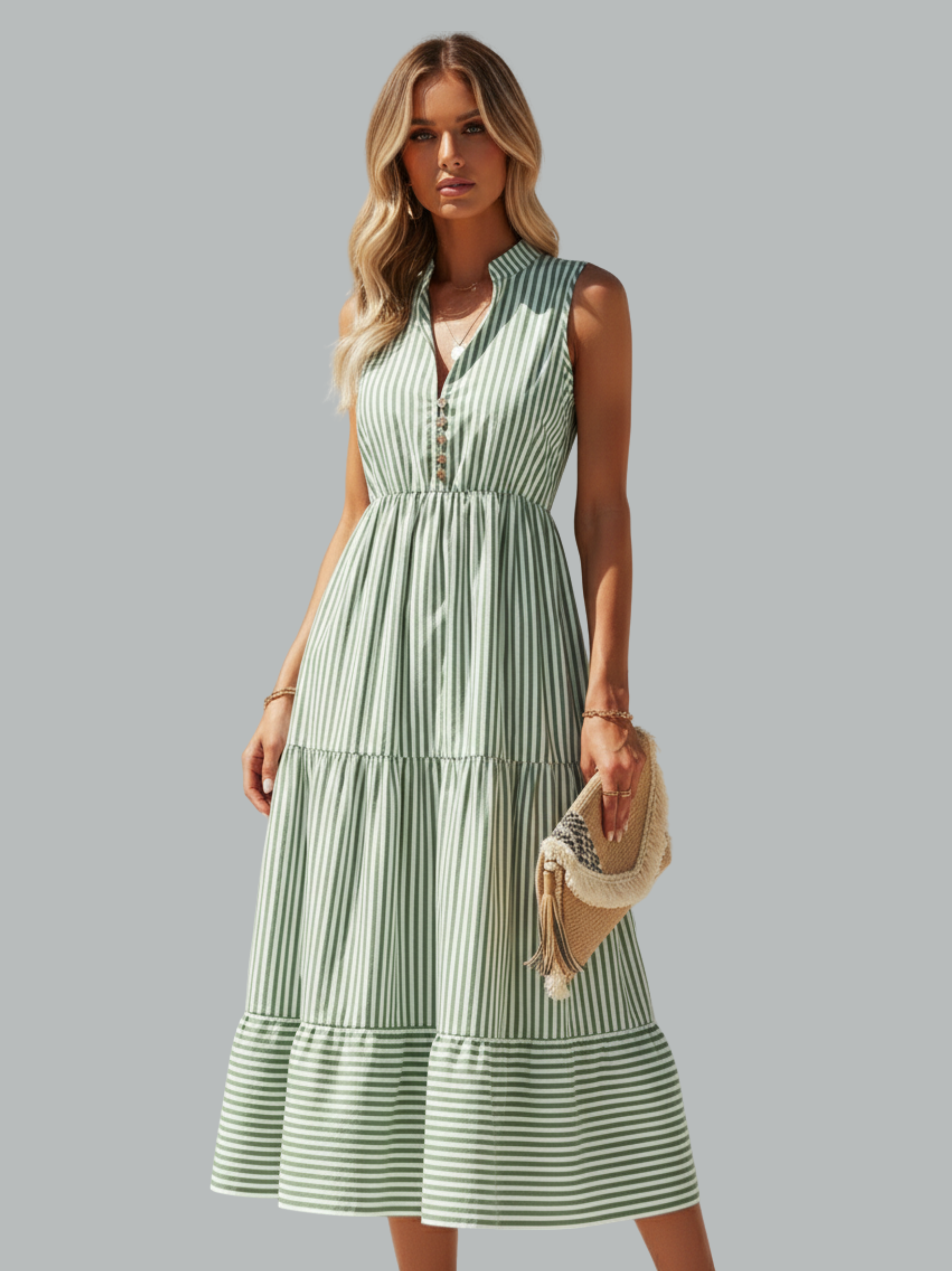 Cheska Striped Dress